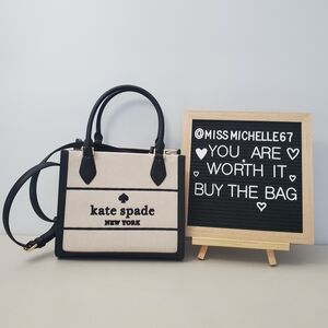 Kate Spade New York Ellie Canvas Sm. Tote. 🖤ADORABLE!!!🤍
